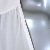 GANNI Broderie Anglaise Puff Sleeve Midi Dress White Cotton Size 38