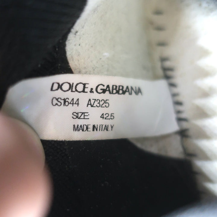 Dolce &amp; Gabbana Sorrento Crystal-Embellished Knit Sneakers Black Size 42.5