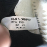 Dolce & Gabbana Sorrento Crystal-Embellished Knit Sneakers Black Size 42.5