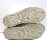 Alexander McQueen Oversized Sneakers White & Rose Gold Metallic Leather Size 37