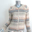 IRO Blaze Tribal Tweed Jacket Cream/Multi Embroidered Cotton-Blend Size 1