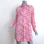 Frank & Eileen Mary Shirtdress Pink Floral Print Linen Size Extra Small