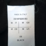 Rick Owens DRKSHDW Short Sleeve Mini Dress Black Cotton Size Medium