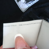 Rick Owens DRKSHDW Short Sleeve Mini Dress Black Cotton Size Medium