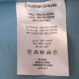 Jonathan Simkhai Monique Tiered Mini Dress Celeste Blue Ruffled Organza Size 2