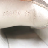 Alexander McQueen Oversized Sneakers White & Green Croc-Print Leather Size 37