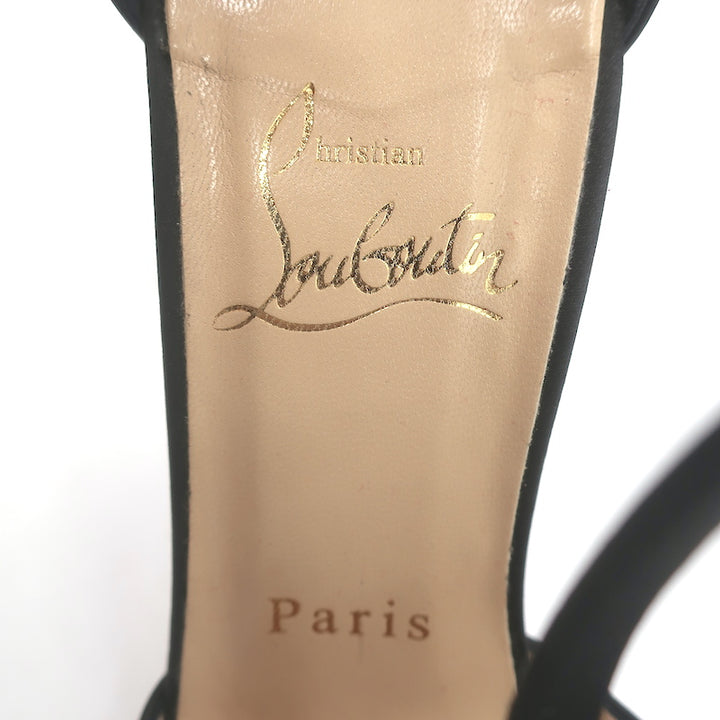 Christian Louboutin Goyetta Crystal &amp; Pearl-Embellished Pumps Black Size 37.5
