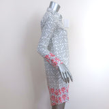 Roberta Roller Rabbit Long Sleeve Shirtdress White/Gray Printed Size Extra Small