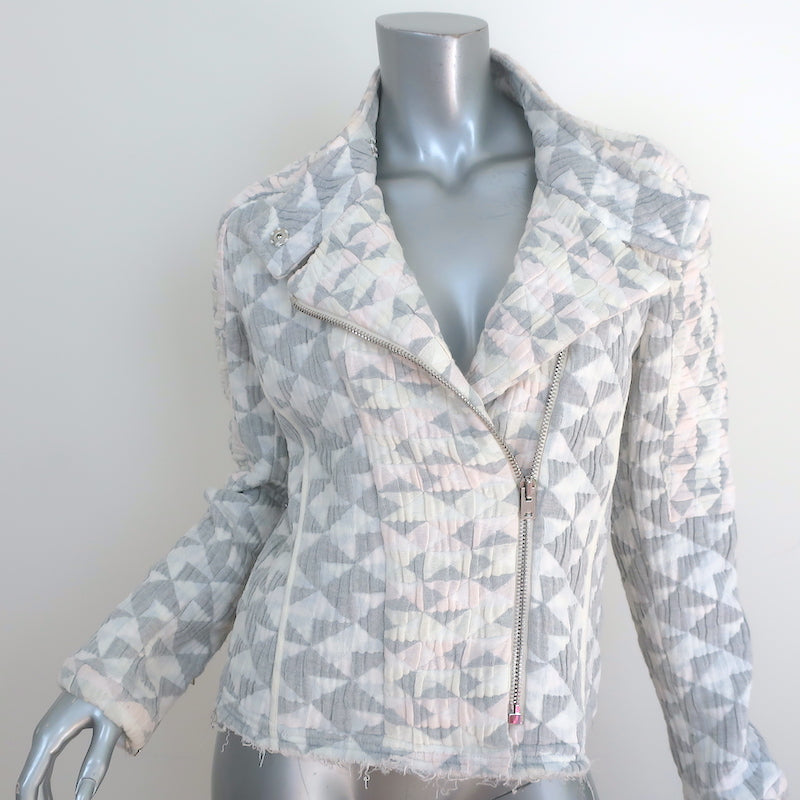 Louis Vuitton Lurex Tweed Frill Sleeve Jacket IVORY. Size 36