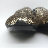 Alexander McQueen Sequined Slip-On Loafers Black/Gold Size 42 NEW