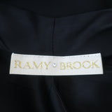 Ramy Brook Samantha V-Neck Tank Top Black Silk Size Small Sleeveless Blouse