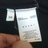 Marni Winter Edition 2010 Peplum Cardigan Black Virgin Wool Size 38