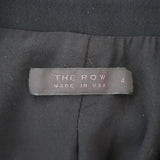 The Row double-breasted blazer, black stretch wool, size 4 - pre-owned, gently worn luxury piece