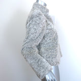 Alice + Olivia Faux Fur Jacket Light Gray Size Medium