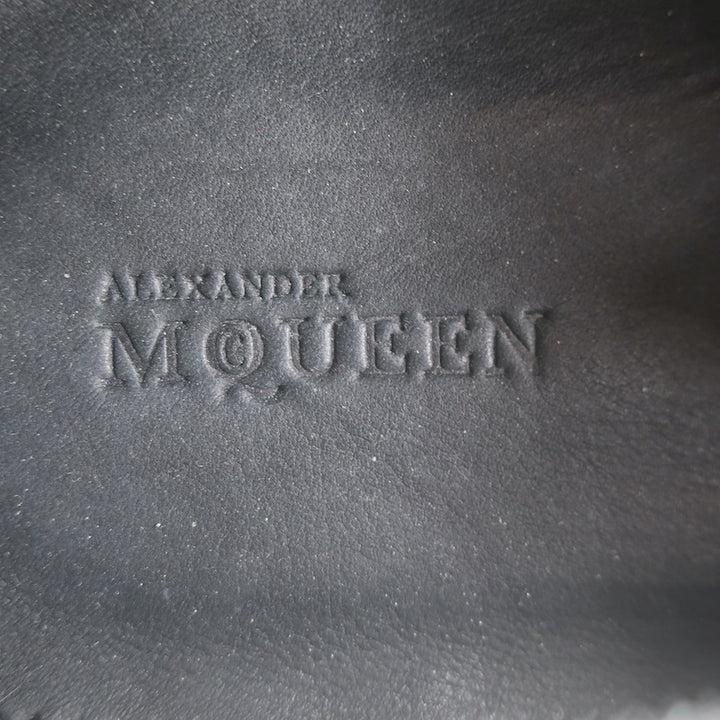 Alexander McQueen Sequined Slip-On Loafers Black/Gold Size 42 NEW