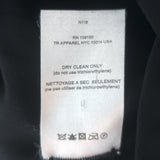 The Row double-breasted blazer in black stretch wool blend, size 4 — pre-owned, gently worn luxury piece