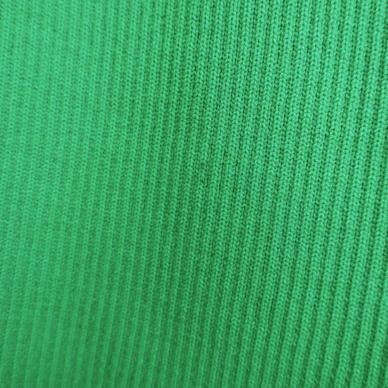 Victoria Victoria Beckham Ruffled Ribbed Knit Mini Dress Kelly Green Size US 6