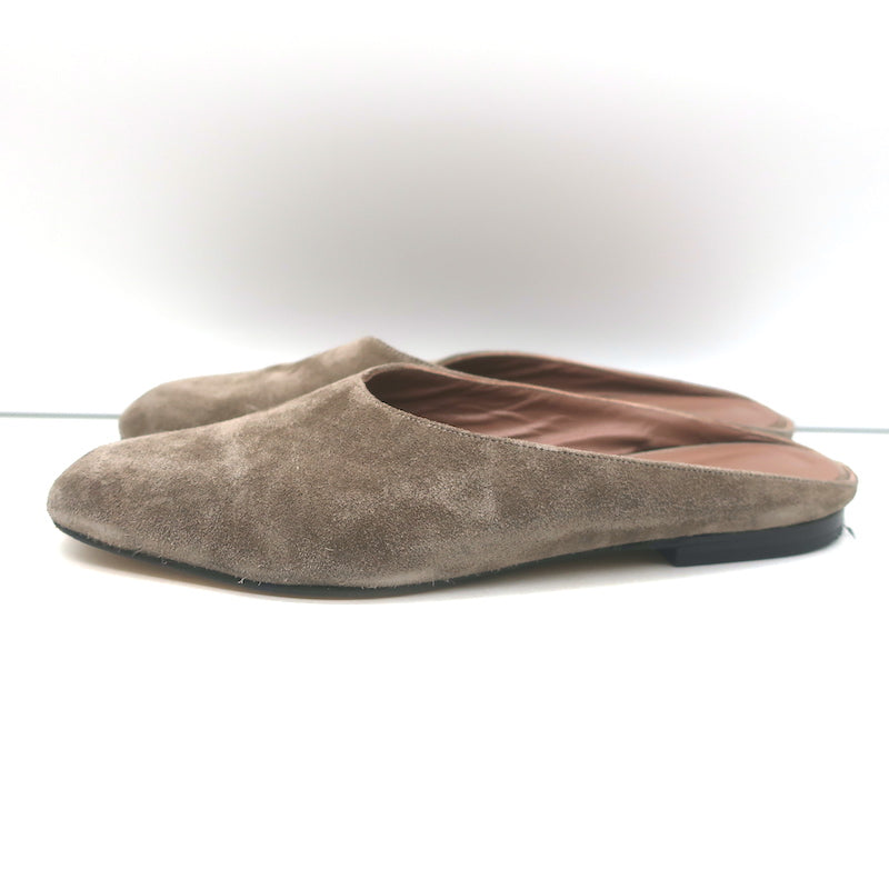 Maryam Nassir Zadeh Flat Mules Ash Suede Size 39.5