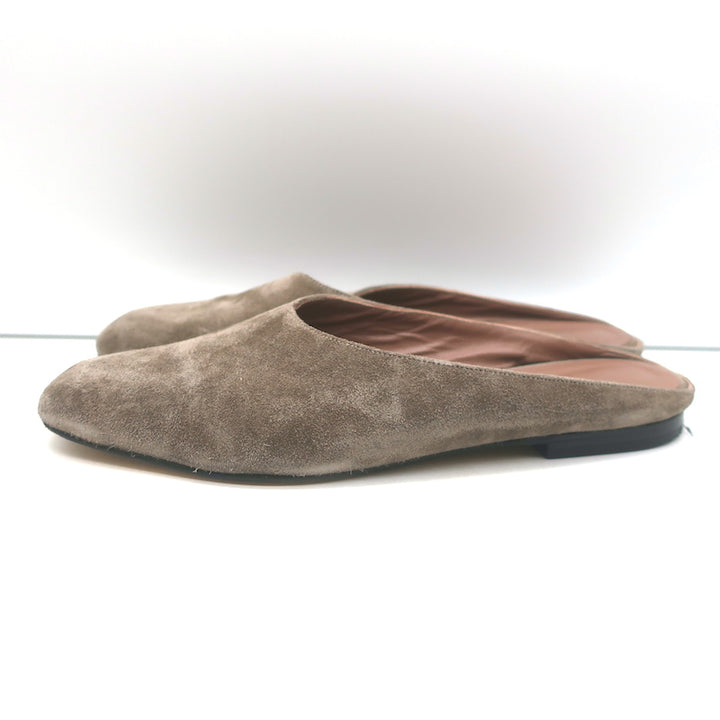 Maryam Nassir Zadeh Flat Mules Ash Suede Size 39.5