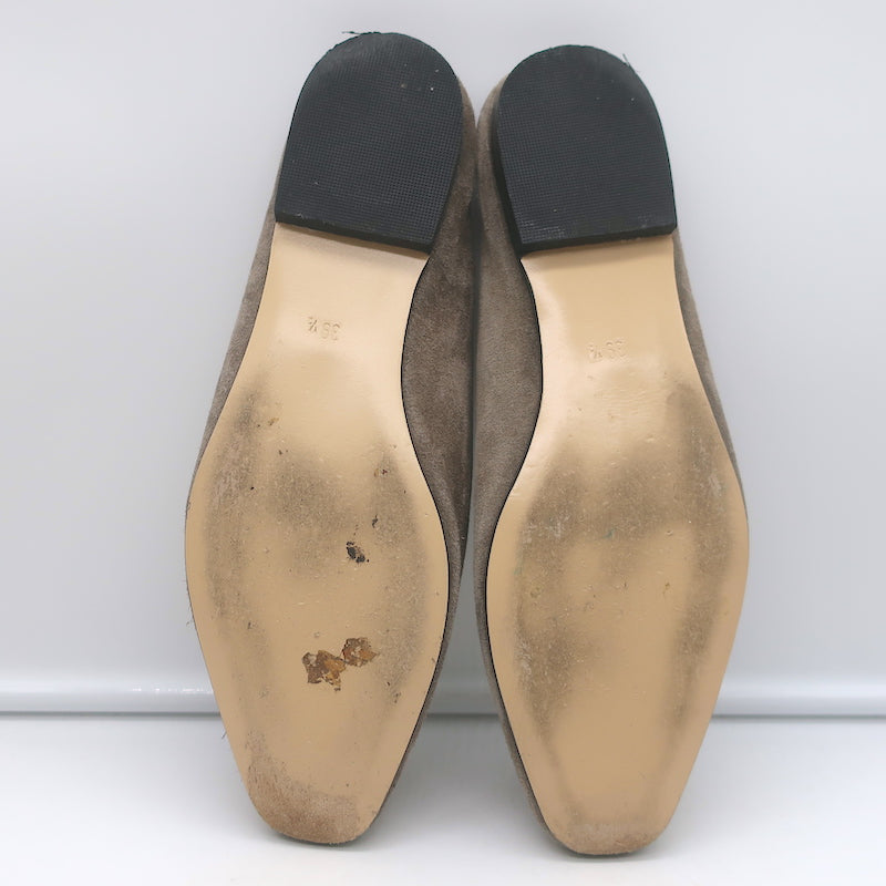 Maryam Nassir Zadeh Flat Mules Ash Suede Size 39.5