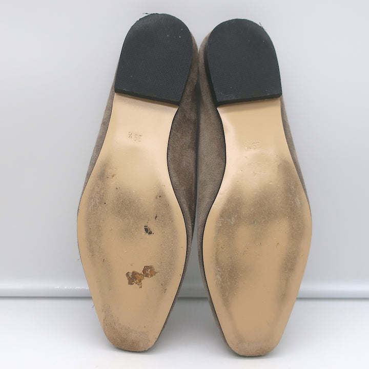 Maryam Nassir Zadeh Flat Mules Ash Suede Size 39.5