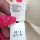 St. John Pleated Satin Tank Top Ivory Stretch Silk Size Petite