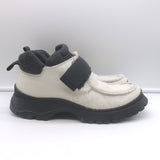 Prada Calf Hair Hiking Boots Cream Size 40 Front-Strap Ankle Boots