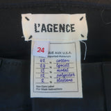 L'Agence Margot Cropped High-Rise Coated Skinny Jeans Black Size 24