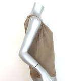 St. John Couture Satin Tank Top Gold Size Medium