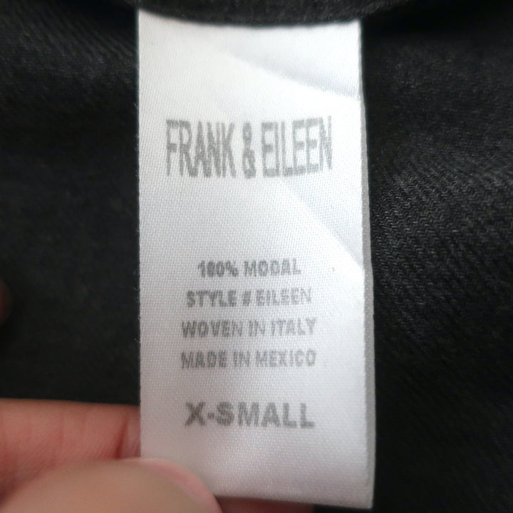Frank &amp; Eileen Eileen Shirt Dark Gray Modal Size Extra Small Long Sleeve Top