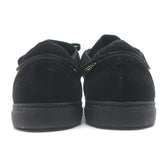 Louis Leeman Crystal-Embellished Low Top Sneakers Black/Gold Suede Size 44