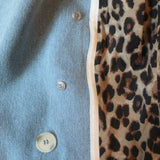 Veronica Beard Miller Denim Dickey Jacket Blue Size 2 Double Breasted Blazer