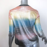 Missoni Space-Dyed Metallic Knit Cardigan Multicolor Size 46