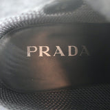 Prada Calf Hair Hiking Boots Cream Size 40 Front-Strap Ankle Boots