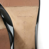 Manolo Blahnik Otawi Crisscross Mules Black Leather Size 41 Open Toe Sandals