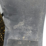 Louis Leeman Crystal-Embellished Low Top Sneakers Black/Gold Suede Size 44