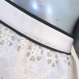 Self-Portrait Broderie Anglaise One-Shoulder Frill Top White Size US 6