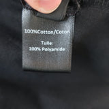 Simone Rocha Tulle Overlay Puff Sleeve Top Black Size Extra Small