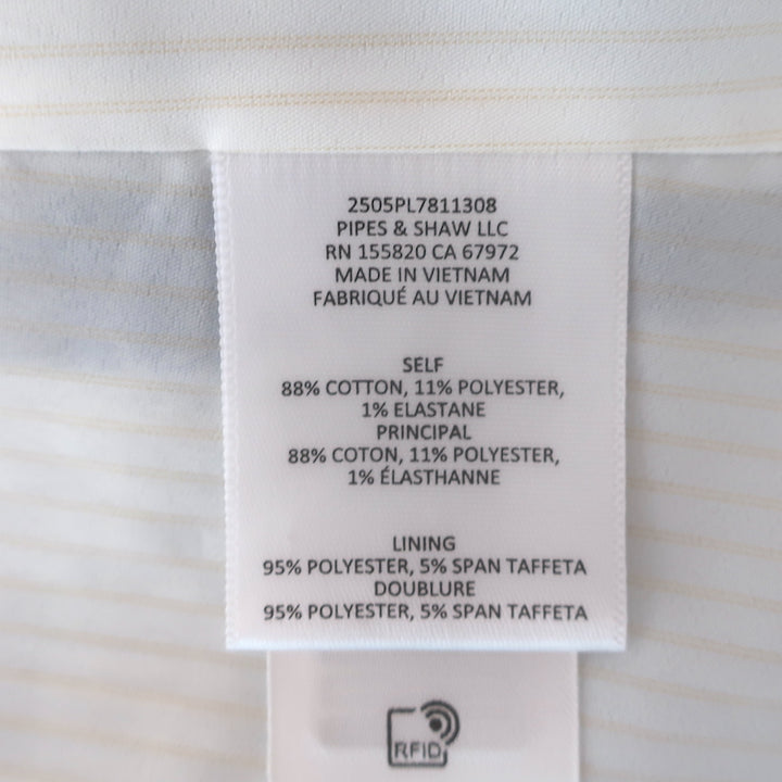 Veronica Beard Clayton plaid dickey jacket, powder blue and yellow cotton-blend, pre-owned luxury piece (size 6)