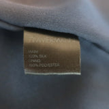 Zimmermann Halter Neck Swing Tank Top Navy Ruffled Silk Size 0