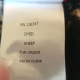 Moncler Karen Sheep Fur Down Puffer Vest Black Size 1