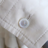 Bottega Veneta Layered Shirtdress Seashell Cotton Size 40 Zip-Front Midi Dress