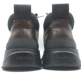 Prada Tyrolean Brixxen Lace-Up Hiking Boots Dark Brown Leather Size 7.5