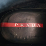 Prada Tyrolean Brixxen Lace-Up Hiking Boots Dark Brown Leather Size 7.5