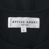 Apiece Apart Swing Tank Top Black Cotton Size 4