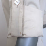 Bottega Veneta Layered Shirtdress Seashell Cotton Size 40 Zip-Front Midi Dress