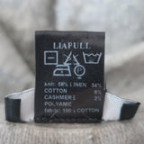 Avant Toi mixed-media open-front blazer in gray linen-blend, size S — pre-owned luxury piece