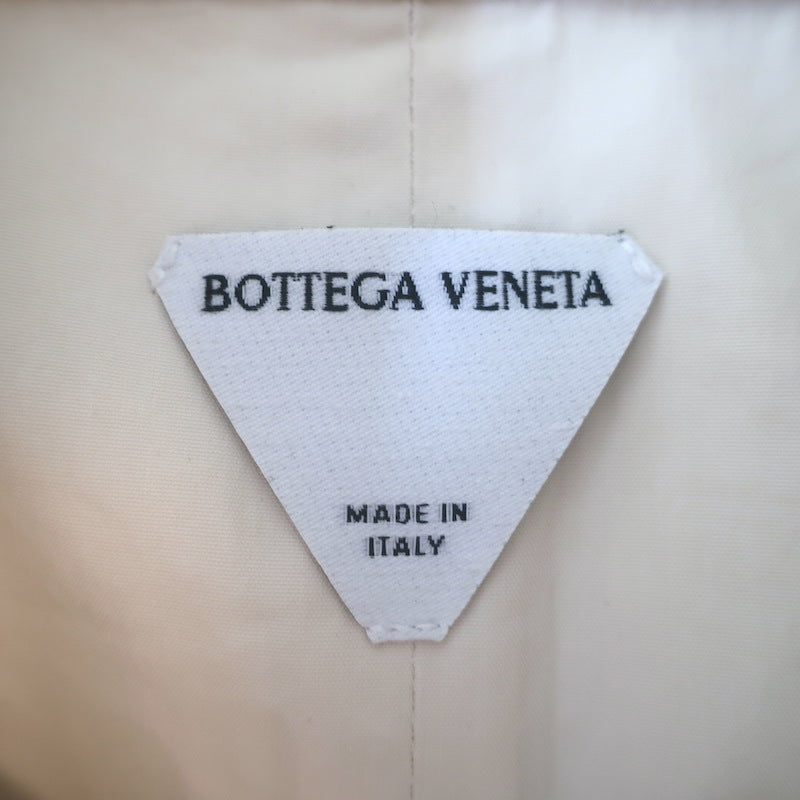 Bottega Veneta Layered Shirtdress Seashell Cotton Size 40 Zip-Front Midi Dress