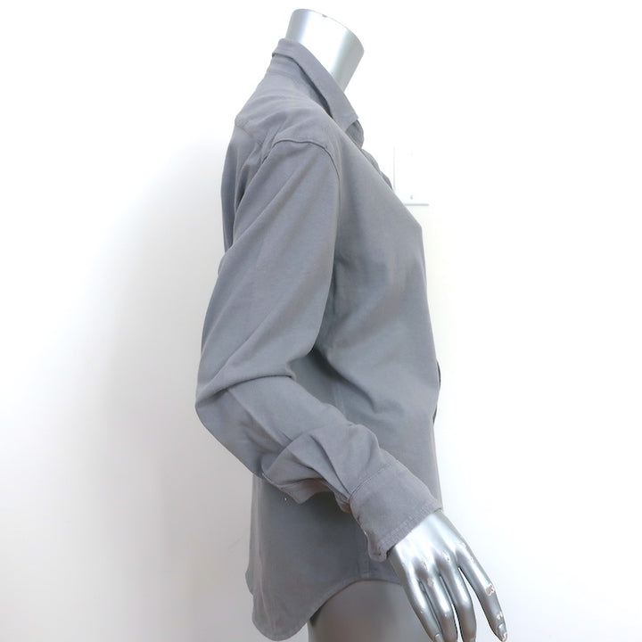 Frank &amp; Eileen Tee Lab Button Down Shirt Gray Cotton Jersey Size Small