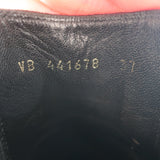 Saint Laurent Chelsea Boots Burgundy Suede Size 37 Mid-Heel Ankle Boots